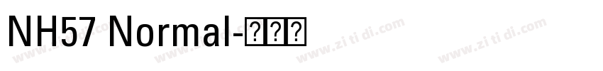 NH57 Normal字体转换